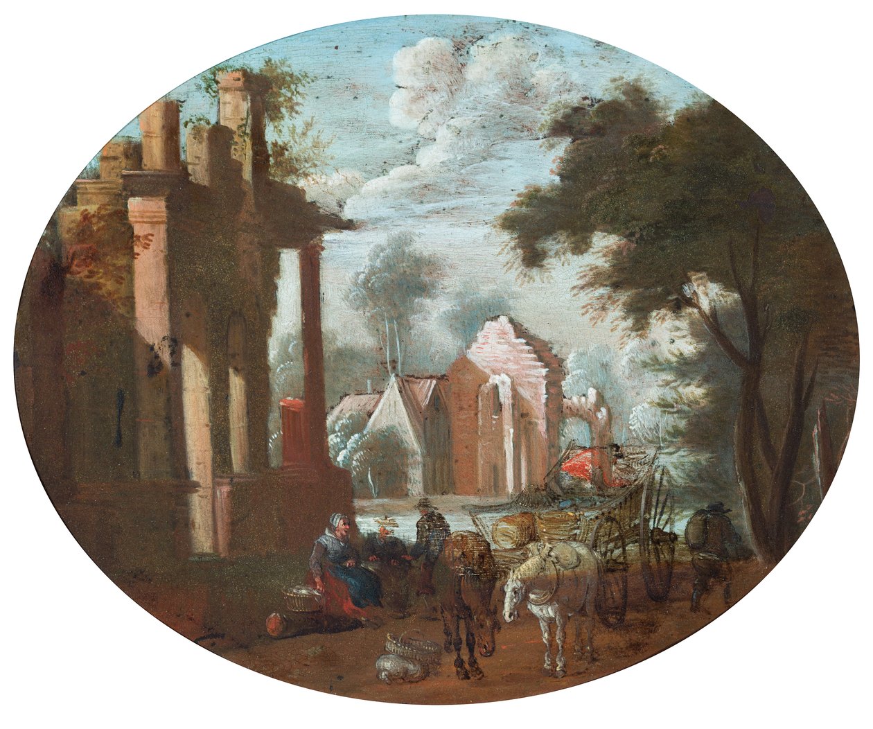 Castillo en ruinas de Jan (follower of) Brueghel