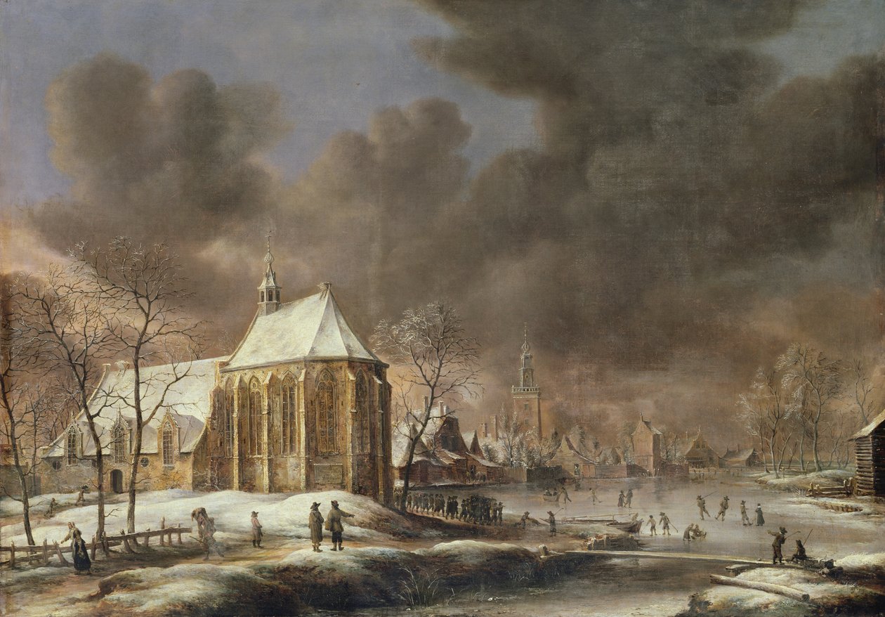 La Iglesia de Nieukoop de Jan Abrahamsz. Beerstraten