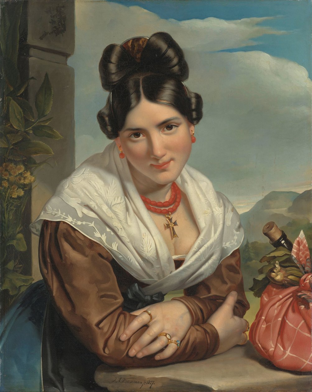 Chica descansando de Jan Adam Kruseman