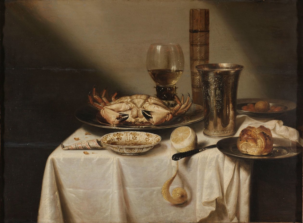 Naturaleza muerta de Jan Albertsz. Rotius (signed by artist)