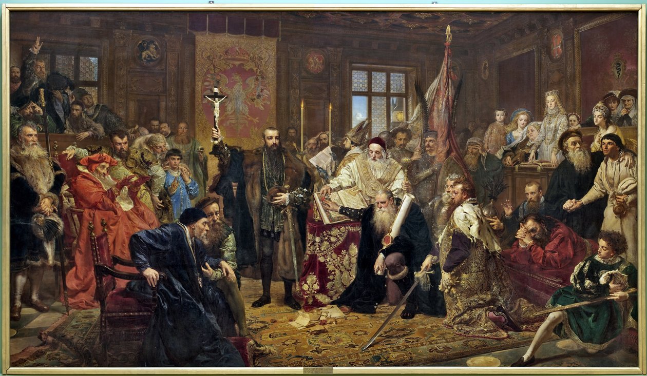 La Unión de Lublin, 1869 de Jan Alojzy Matejko