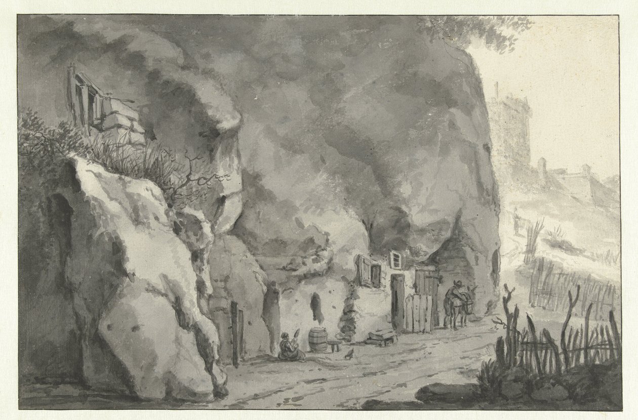 Casas de piedra en el Loira de Jan Asselijn (attributed to)