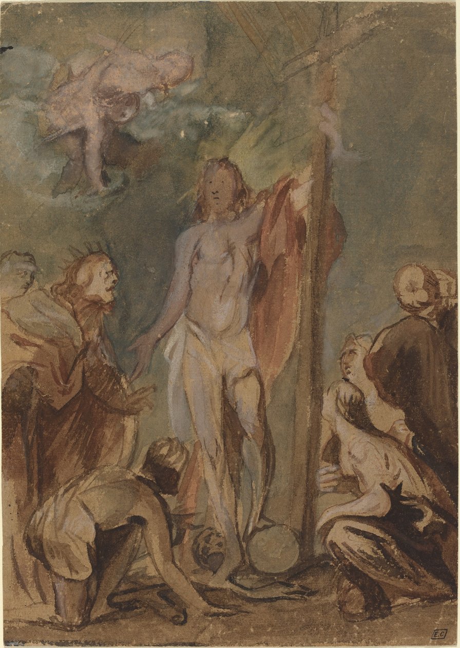 El Cristo resucitado rodeado de santos de Jan Boeckhorst