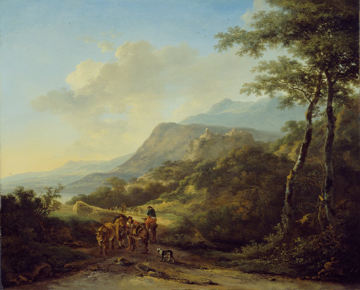 Paisaje Italiano con Viajeros de Jan Both
