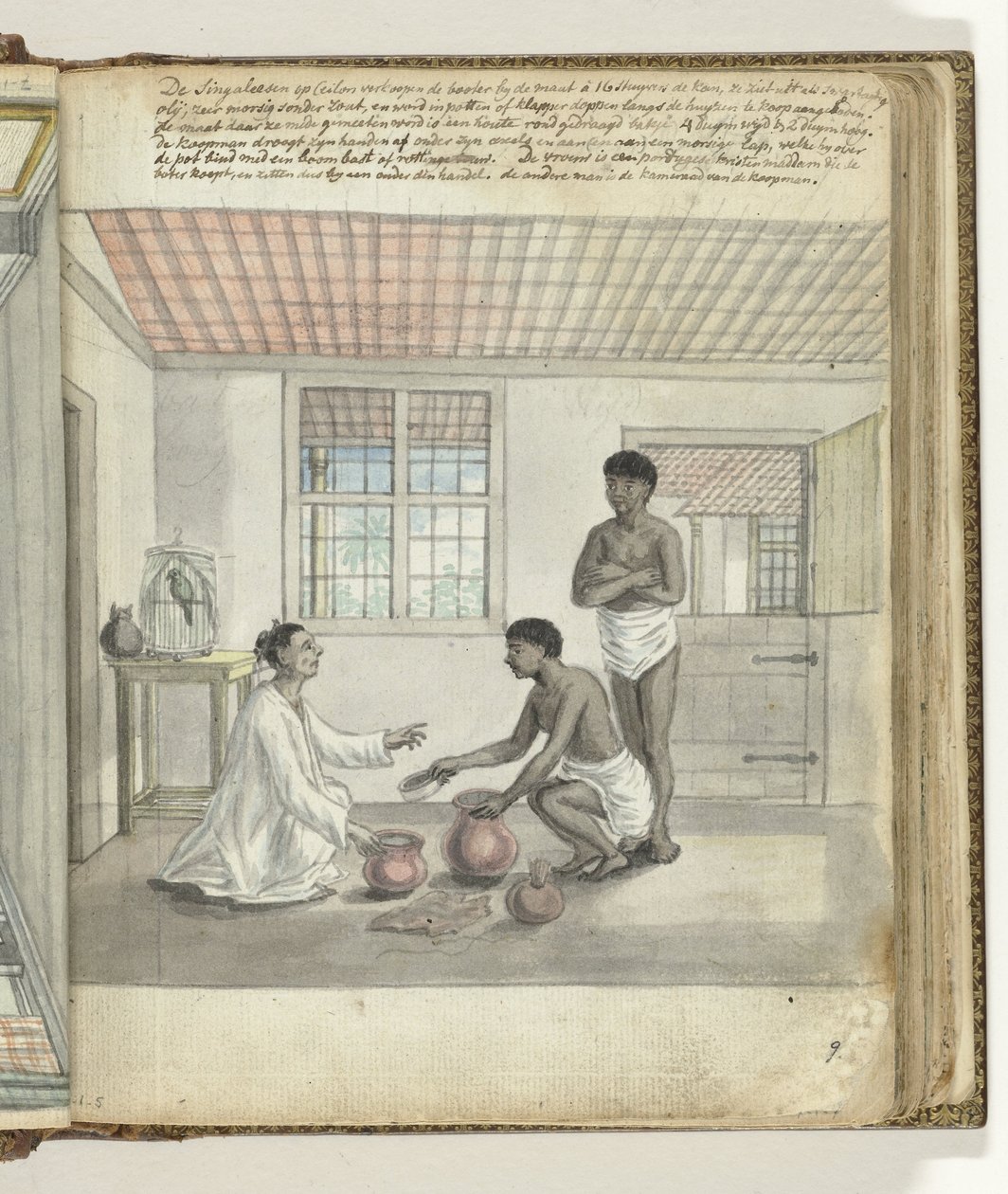 Comercio de mantequilla en Ceilán de Jan Brandes