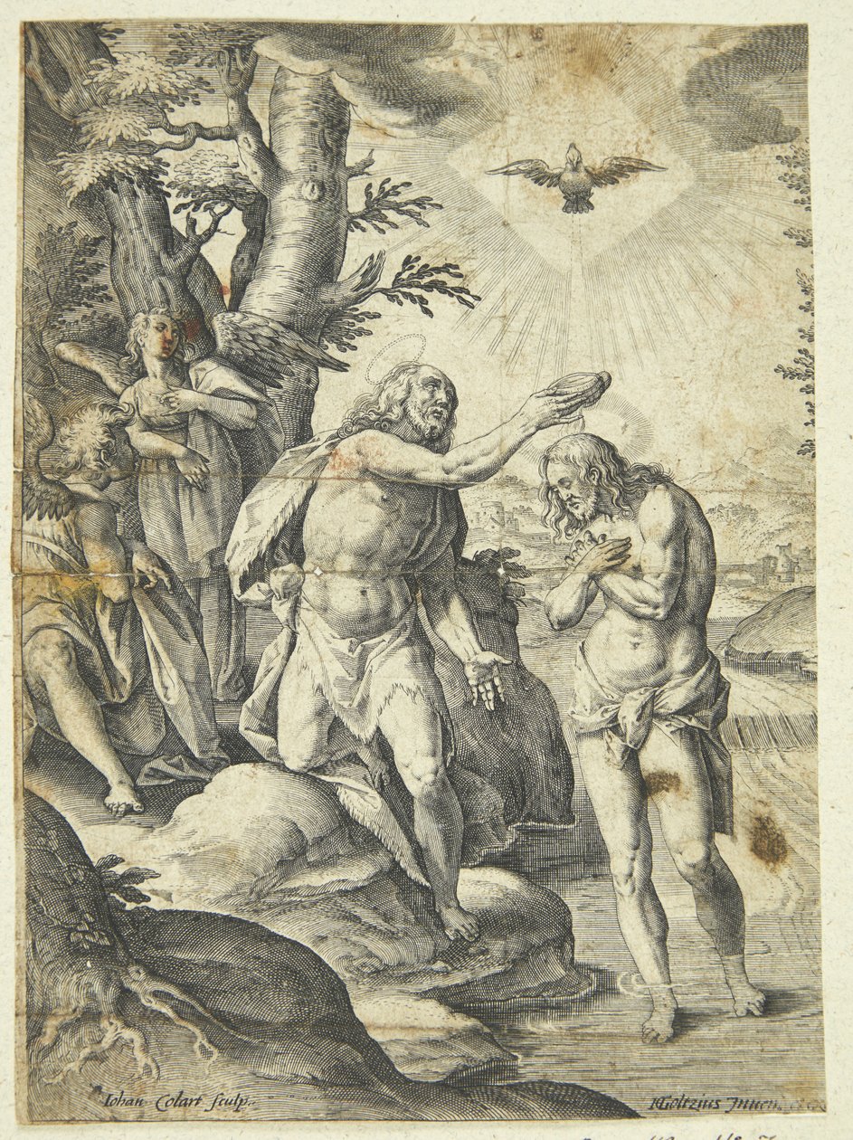 El Bautismo de Cristo de Jan Collaert II