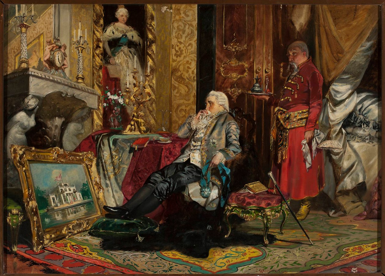 El rey Stanisław August Poniatowski en Petersburgo de Jan Czesław Moniuszko