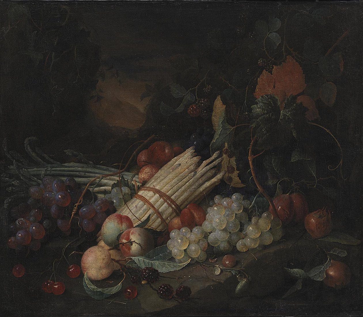 Naturaleza muerta con espárragos de Jan Davidsz de Heem