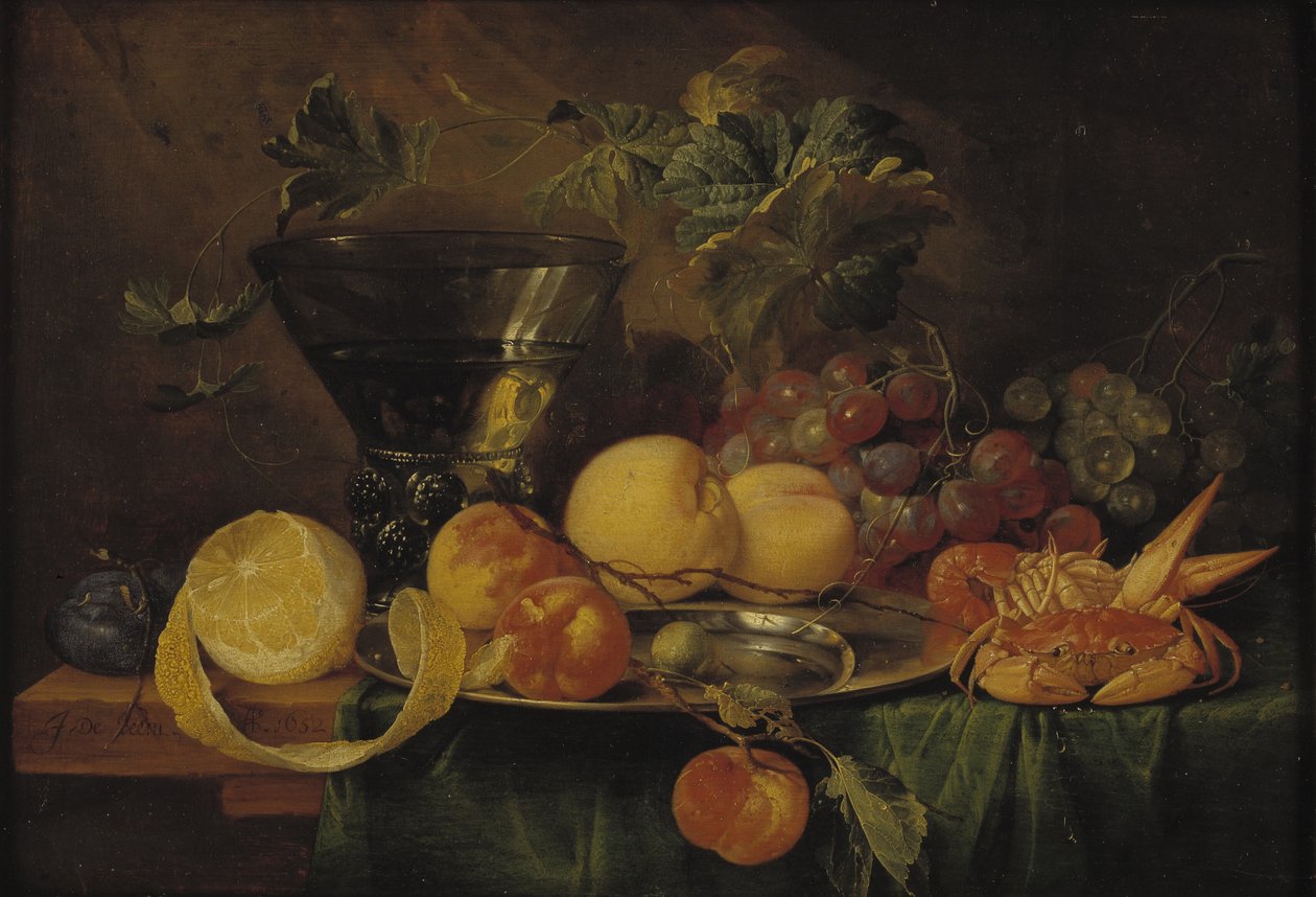 Bodegón con un Roemer de Jan Davidsz de Heem