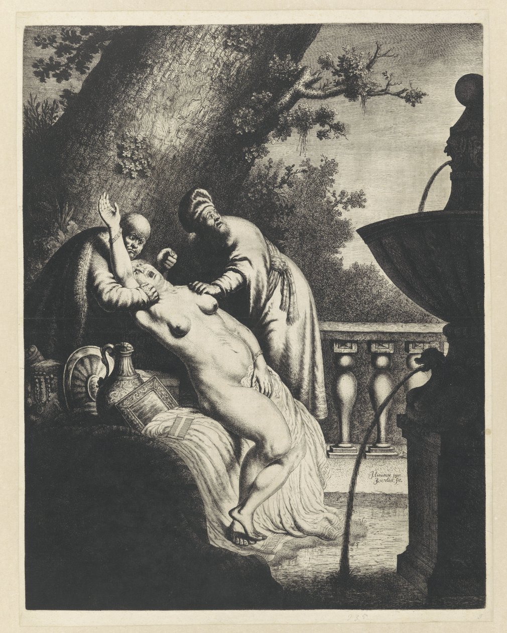 Susana y los ancianos de Jan Gillisz. van Vliet