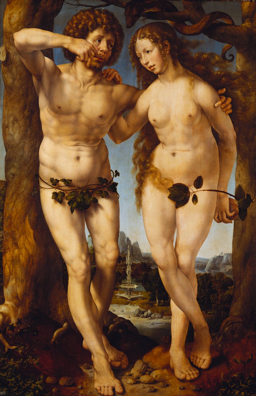 Adán y Eva de Jan Gossaert