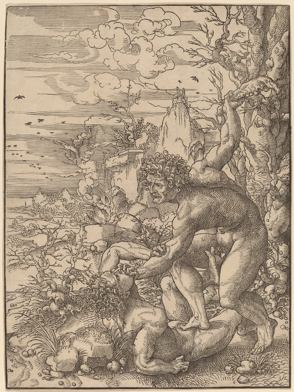 Caín Matando a Abel de Jan Gossaert