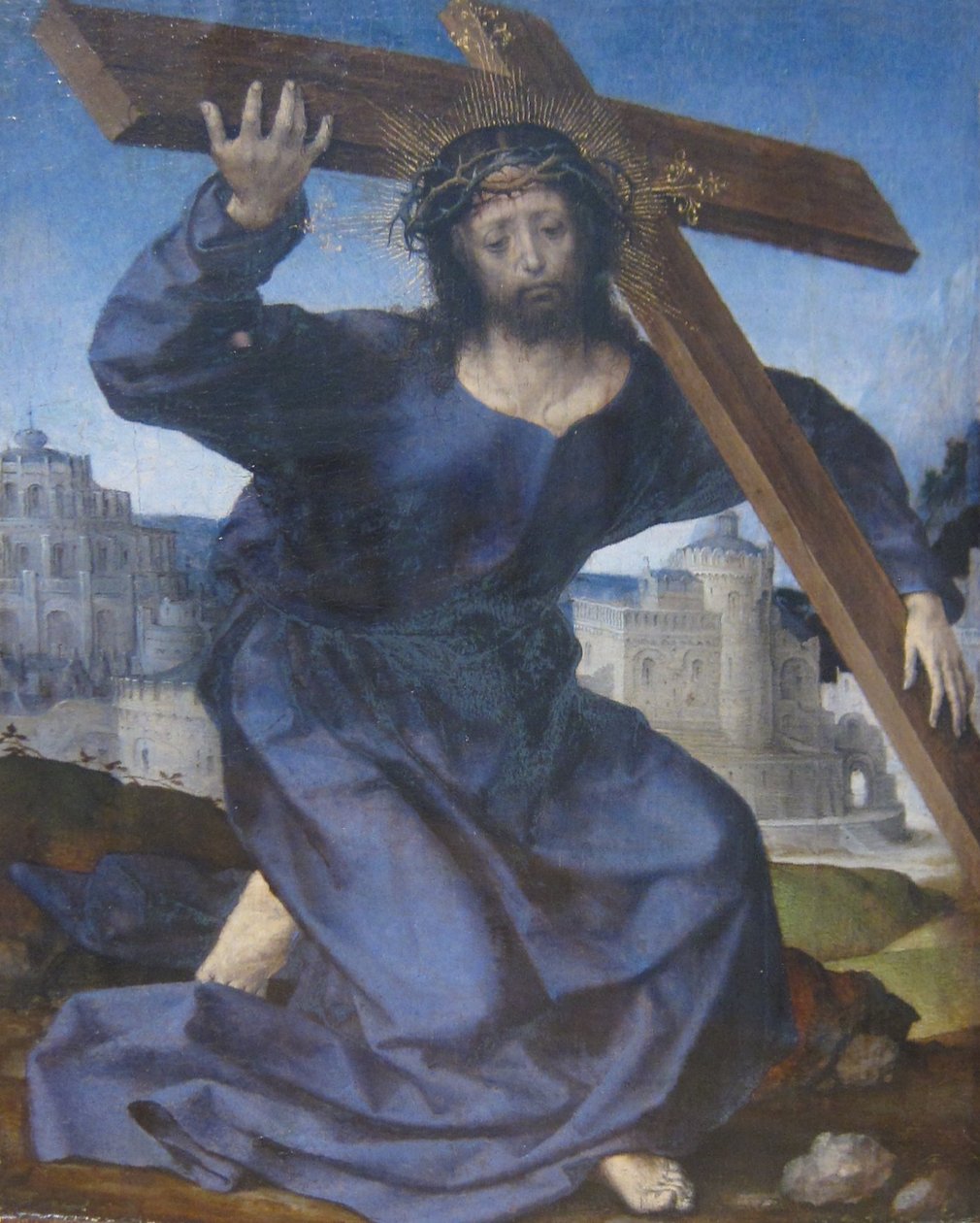 Cristo con la cruz a cuestas de Jan Gossaert