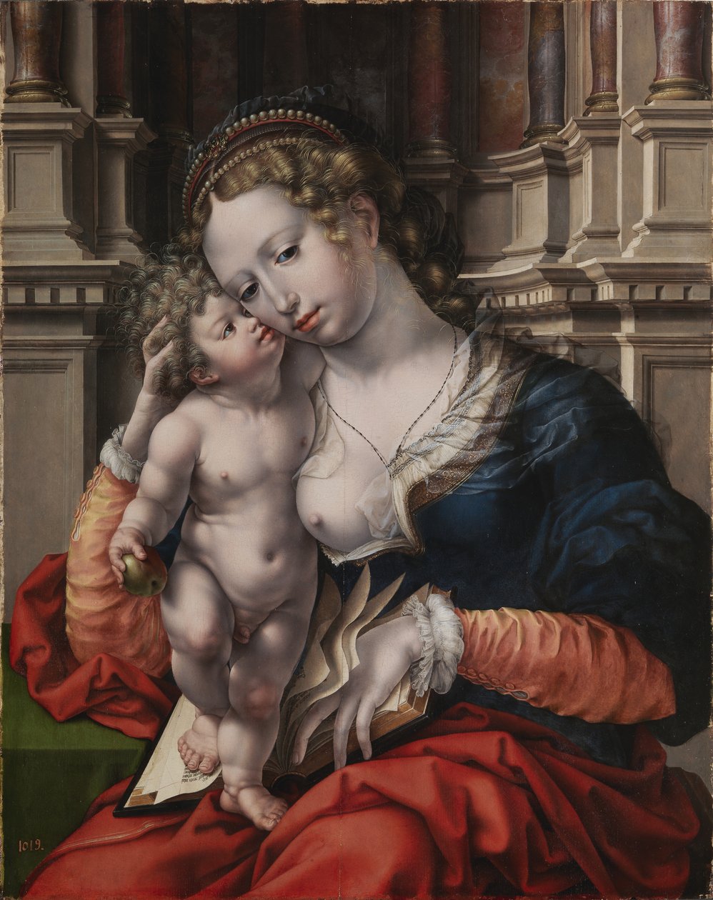 Virgen y niño de Jan Gossaert