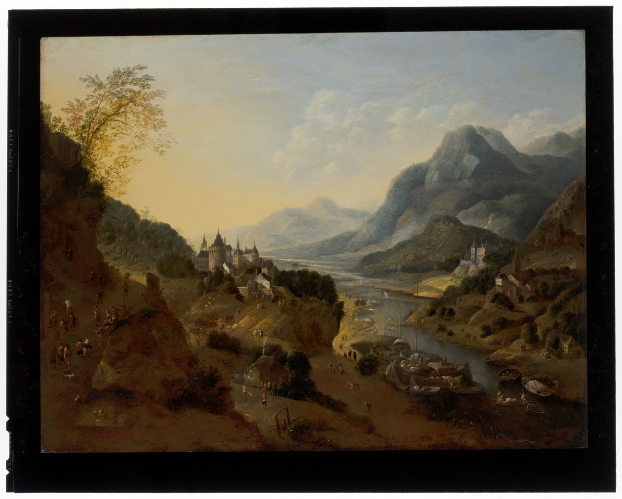 Paisaje fluvial de Jan Griffier