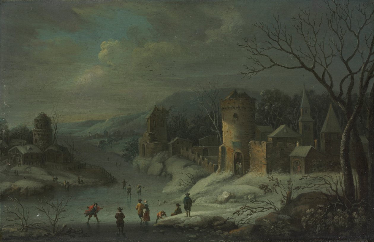 Paisaje de Invierno, c. 1680-1718 de Jan Griffier