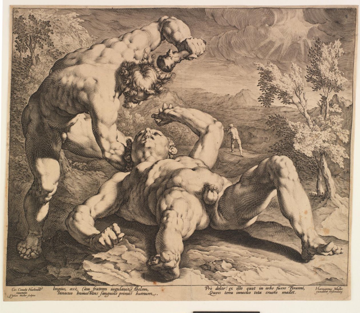 Caín matando a Abel de Jan Harmensz. Muller