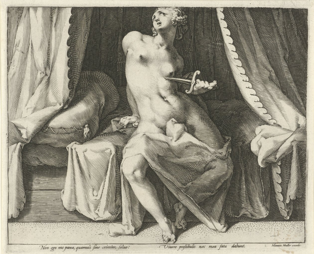 muerte de lucrecia de Jan Harmensz. Muller