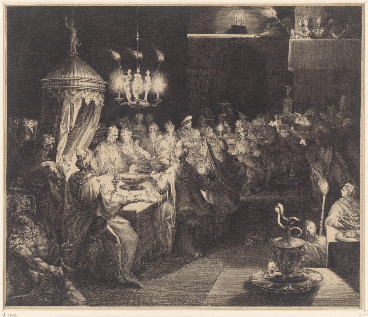 Fiesta de Belsasar de Jan Harmensz. Muller