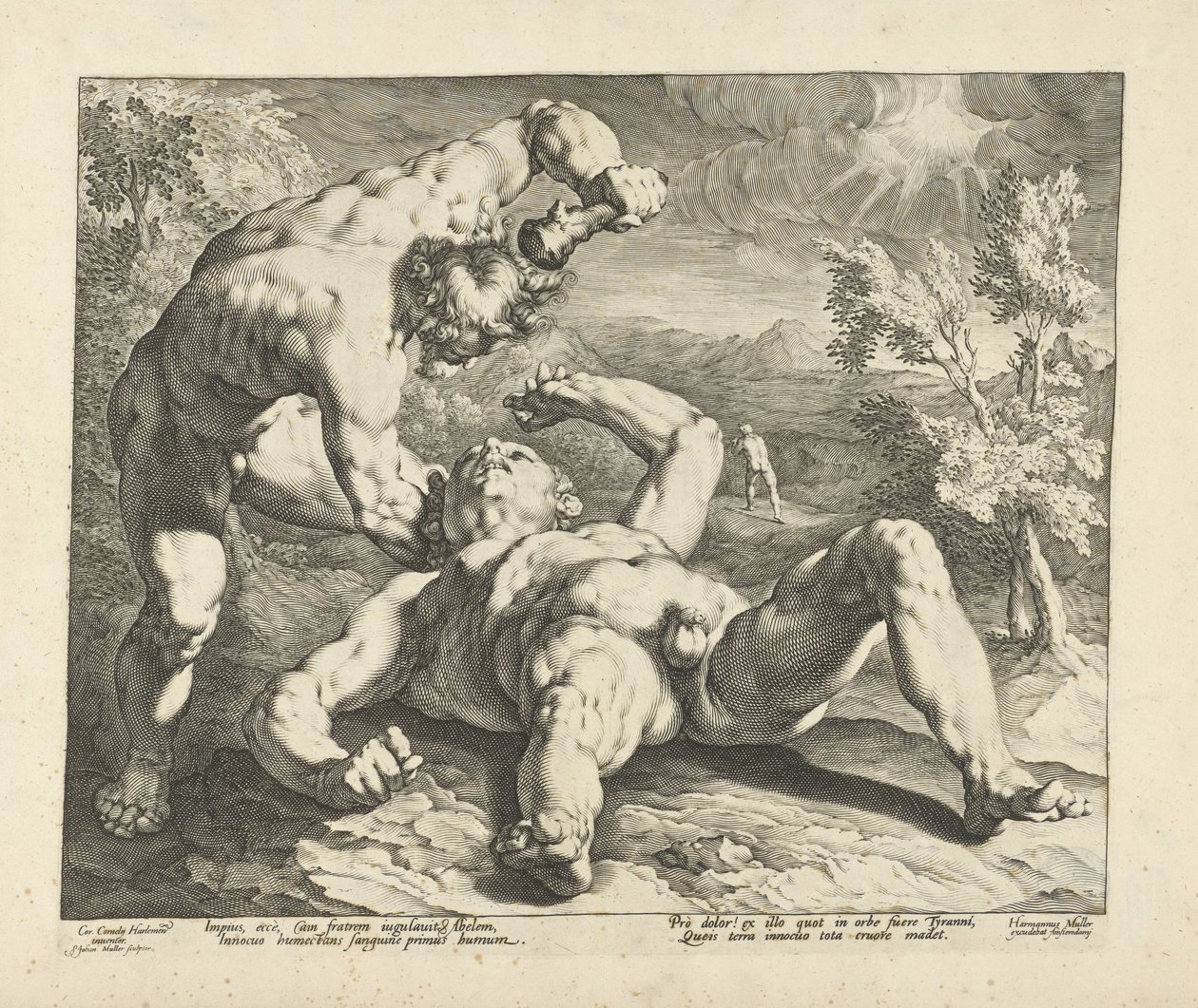 Caín mata a Abel de Jan Harmensz. Muller