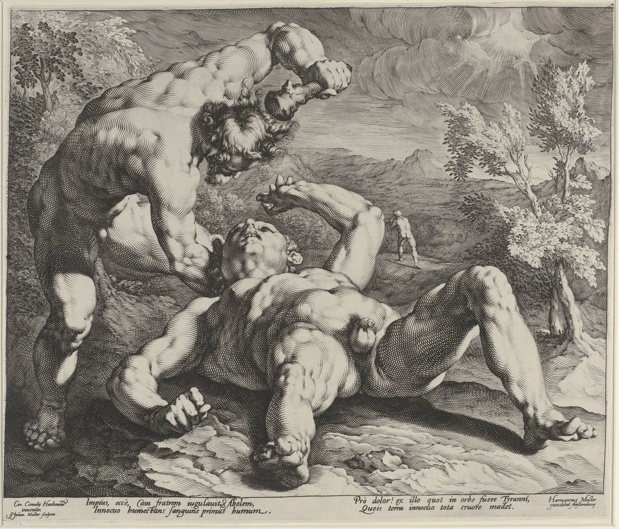 Caín mata a Abel de Jan Harmensz. Muller