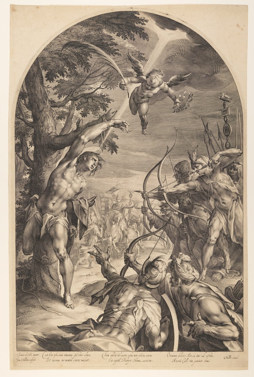 Martirio de San Sebastián de Jan Harmensz. Muller