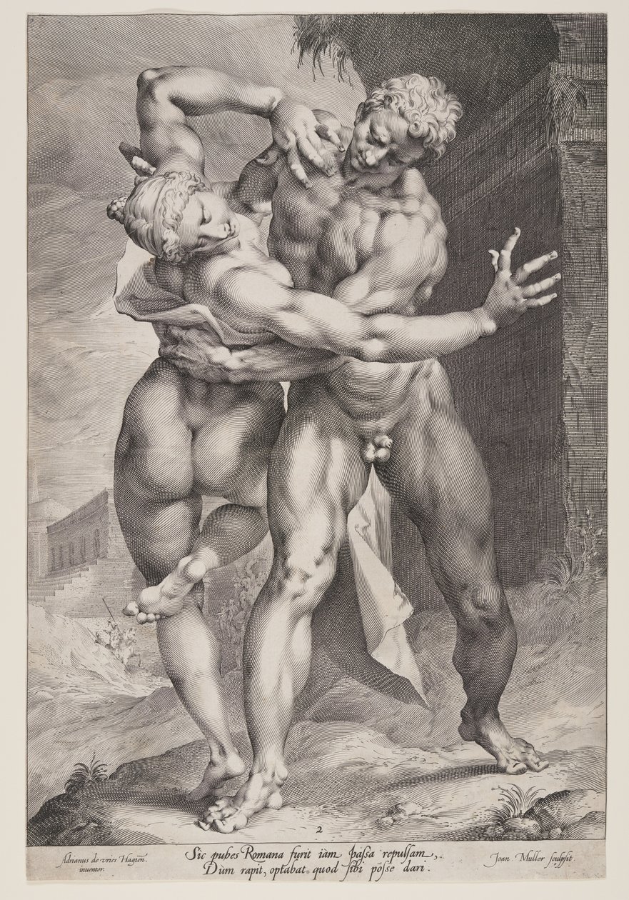 El rapto de una sabina de Jan Harmensz. Muller