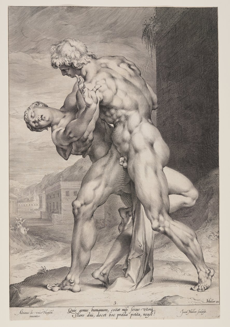 El rapto de una sabina de Jan Harmensz. Muller