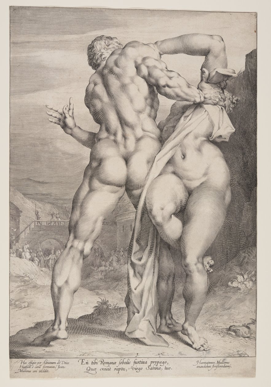 El rapto de una sabina de Jan Harmensz. Muller