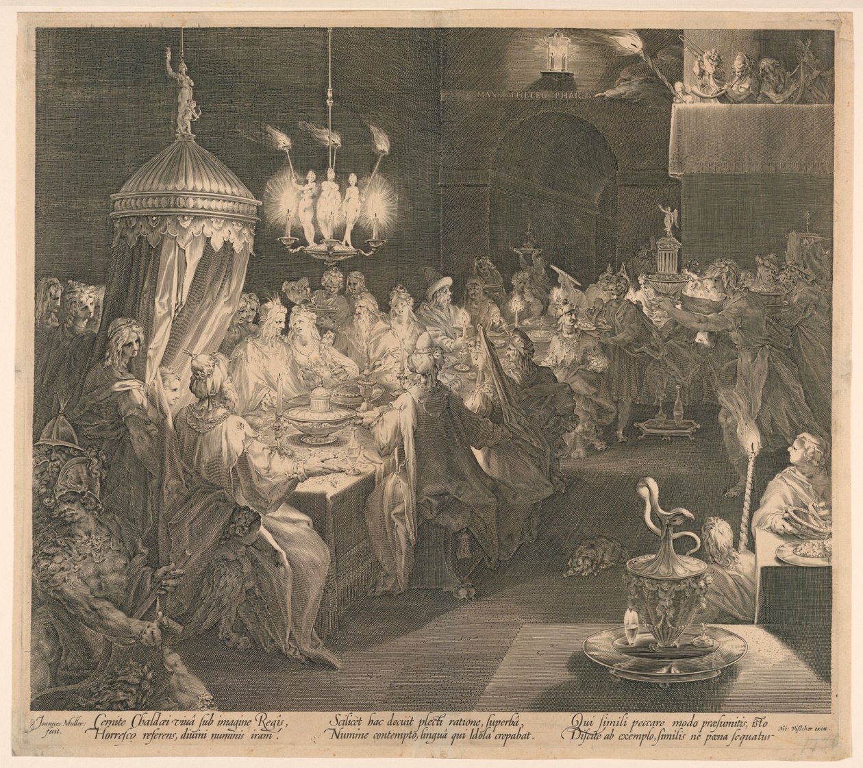 El banquete de Belsasar de Jan Harmensz Muller