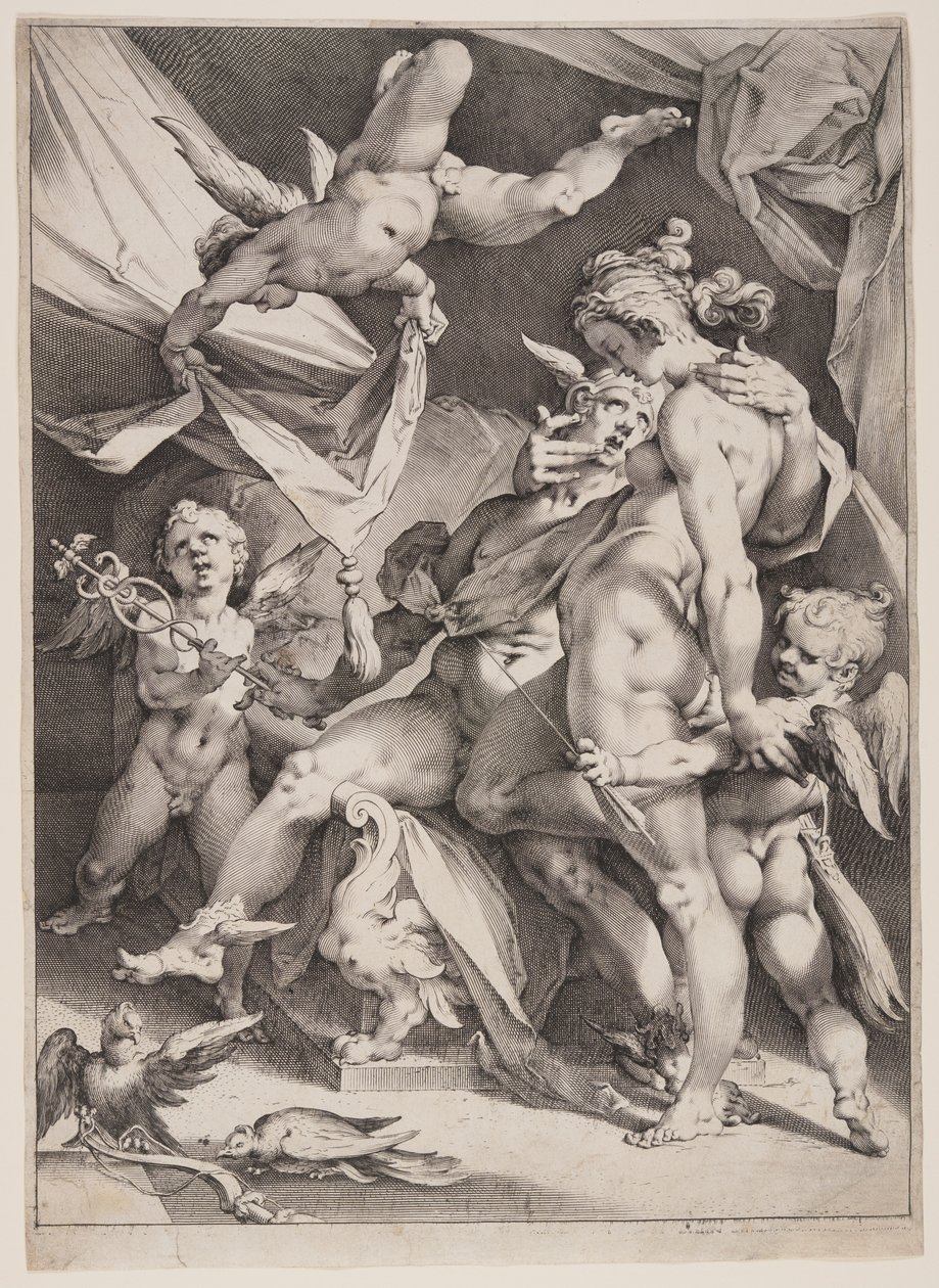 Venus y Mercurio de Jan Harmensz. Muller