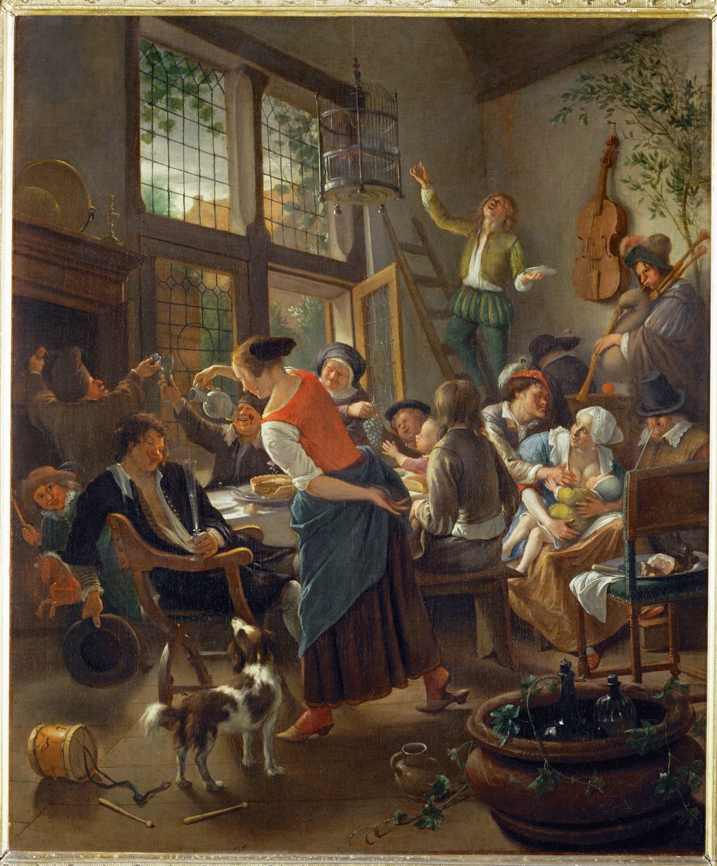 Una cena familiar ... de Jan Havicksz. Steen