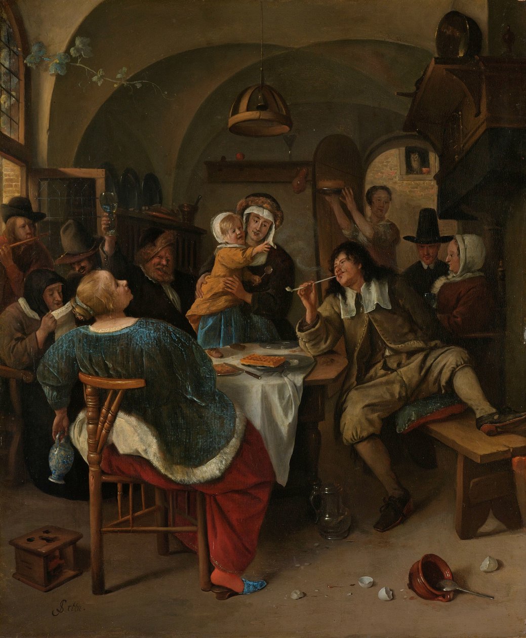Escena familiar de Jan Havicksz. Steen