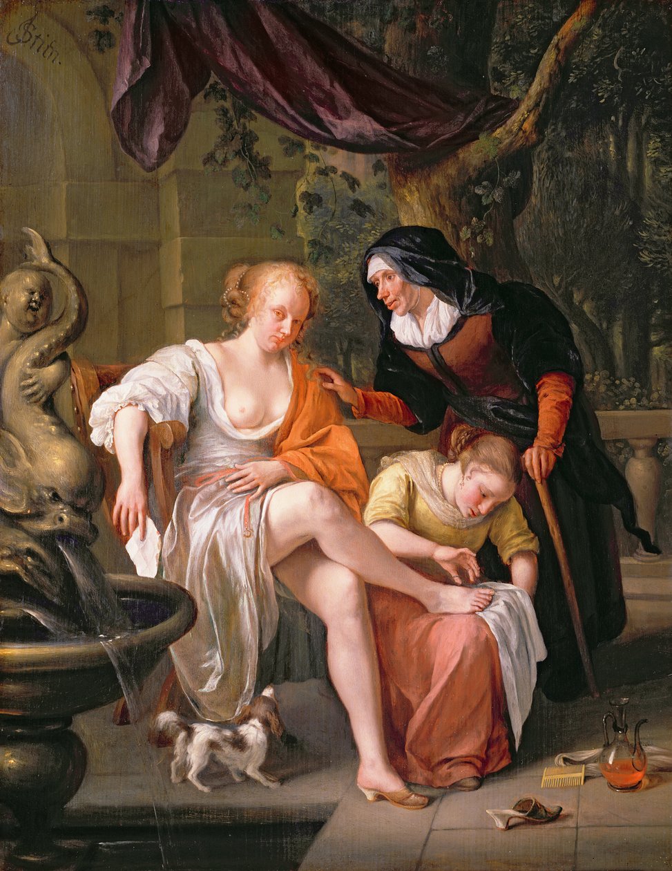 Betsabé después del baño de Jan Havickszoon Steen