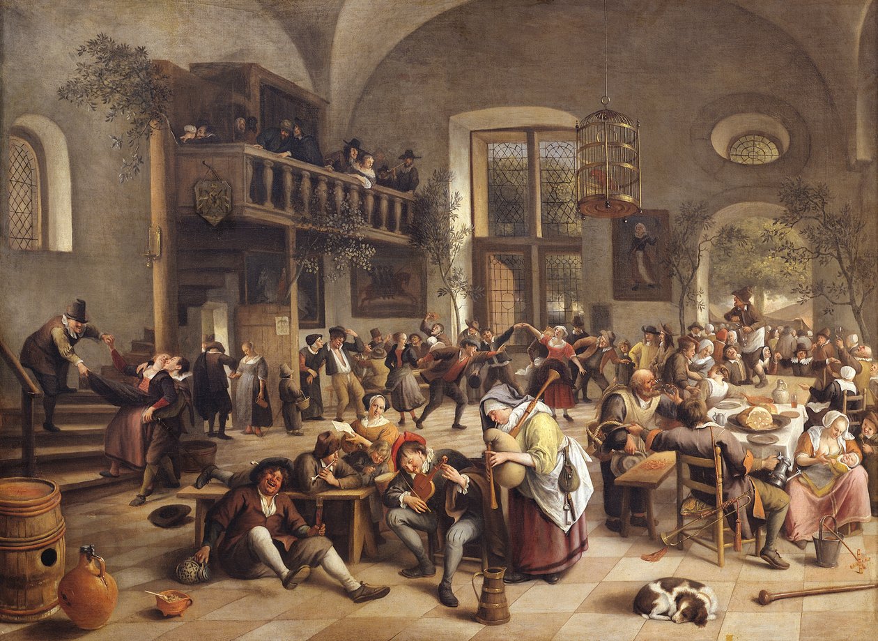 Banquete en una posada de Jan Havickszoon Steen