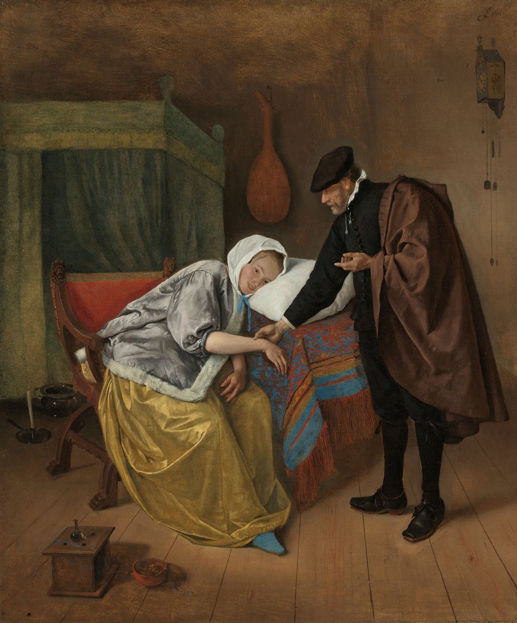 La mujer enferma de Jan Havickszoon Steen