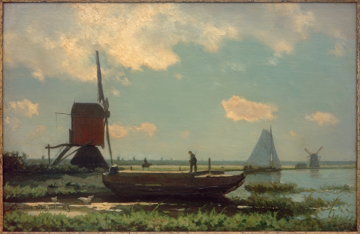 Paisaje de pólder de Jan Hendrik Weissenbruch