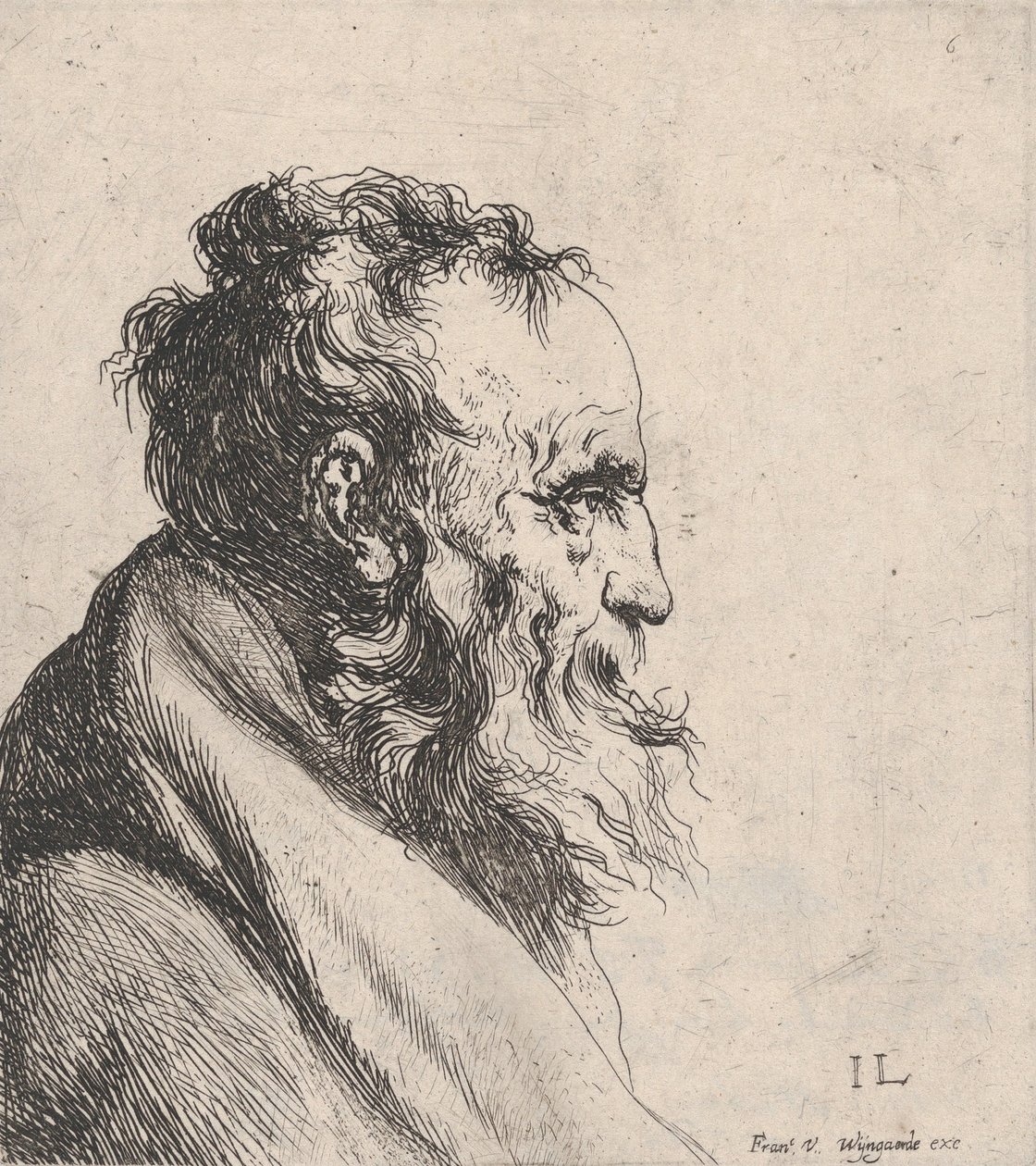 Busto de un Hombre Viejo de Jan Lievens