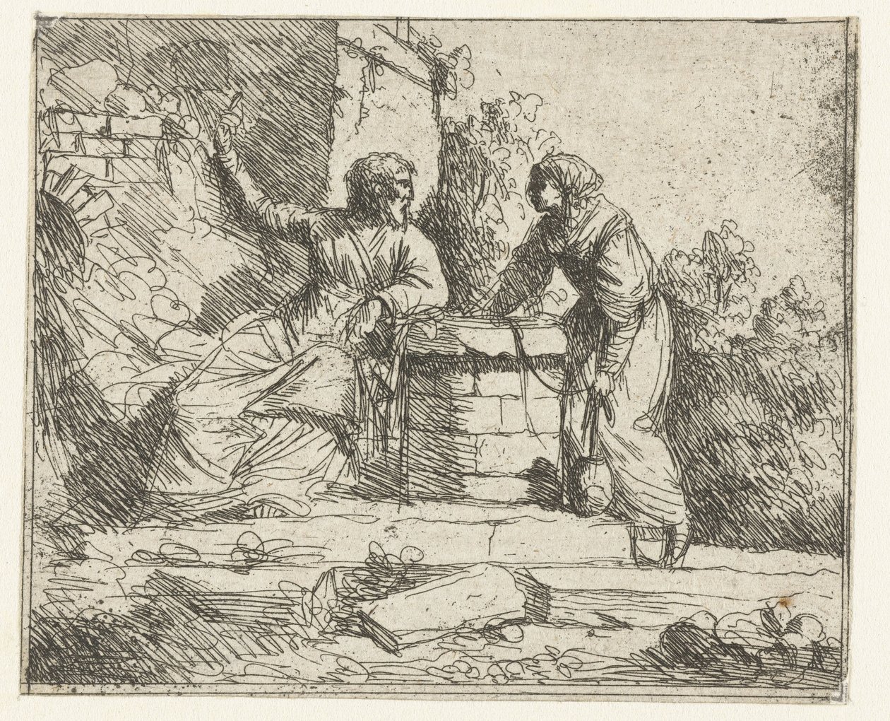 Cristo y la mujer samaritana de Jan Lievens