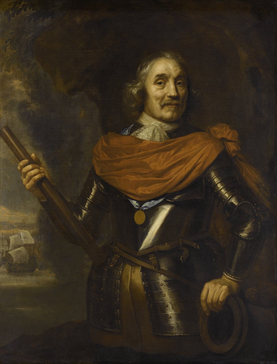 Maarten Harpertszoon Tromp 1597-1653, almirante holandés, 1653 de Jan Lievens
