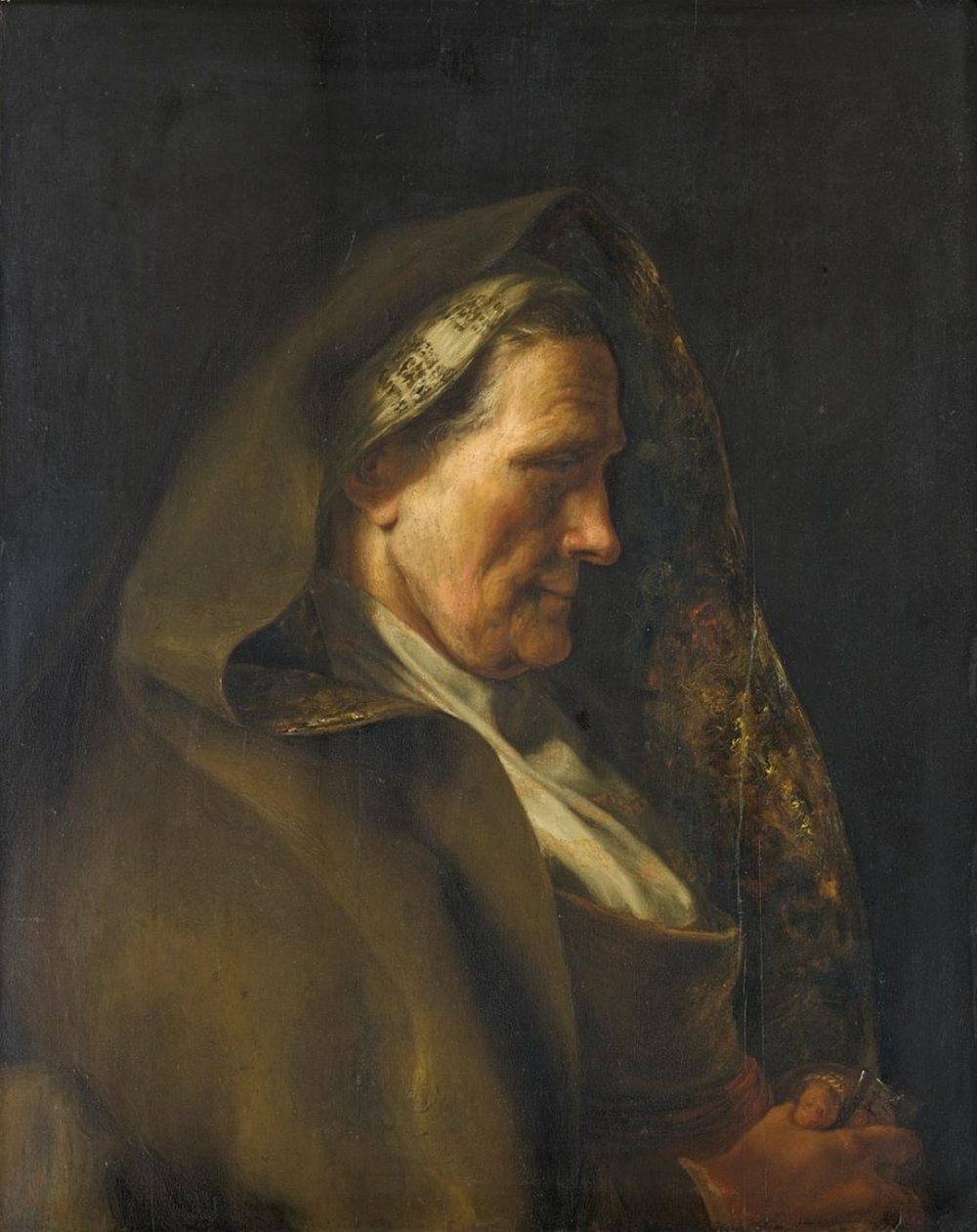 Tronie de una anciana de Jan Lievens