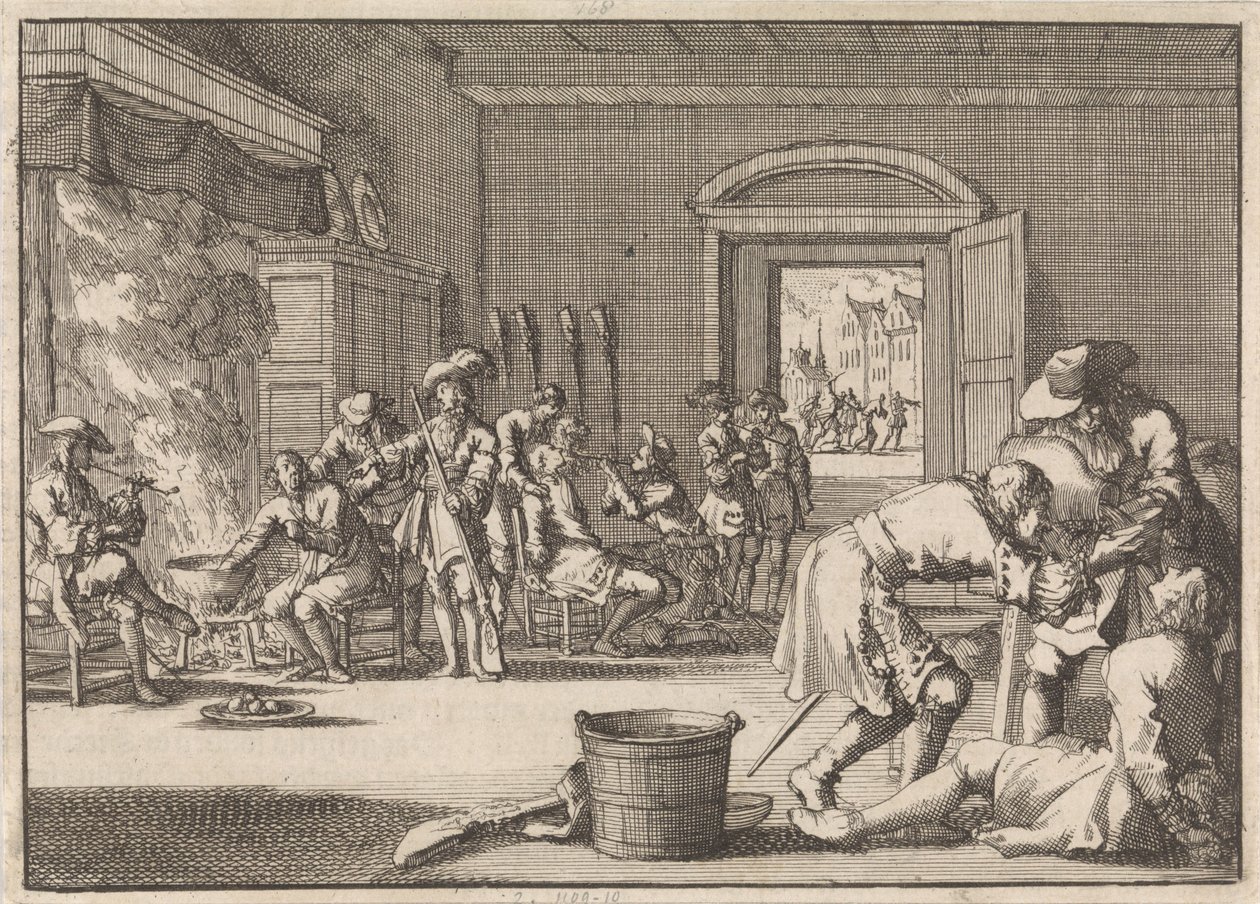 Persecución de los reformados en Francia, 1685 de Jan Luyken