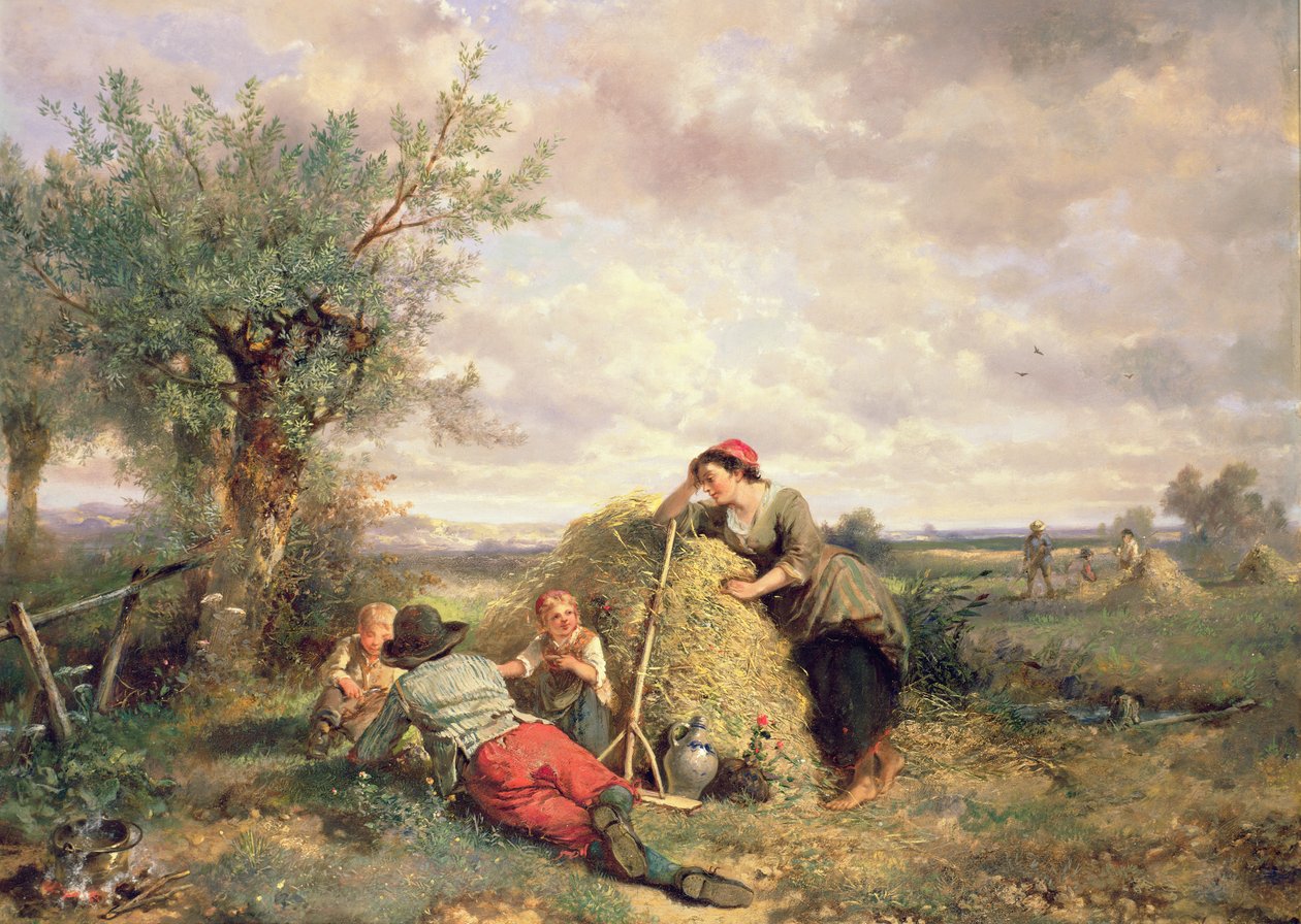 Haciendo heno de Jan Mari Henri Ten Kate