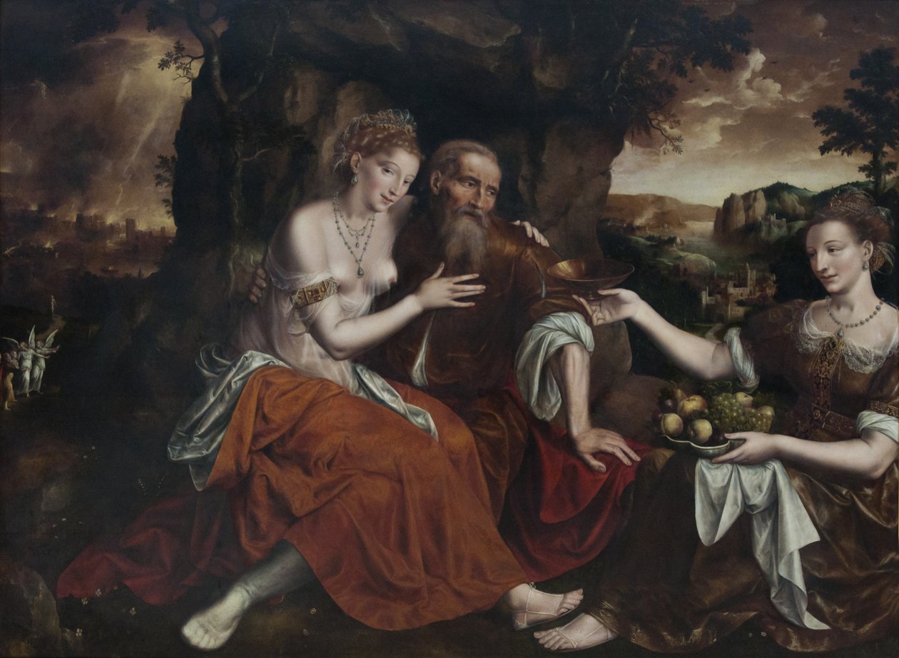 Lot y sus hijas de Jan Matsys