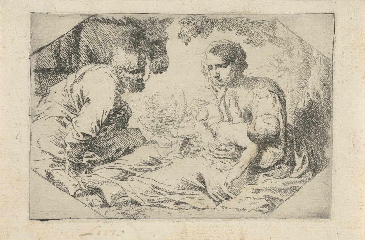 Descanso en la Huida a Egipto de Jan Miel