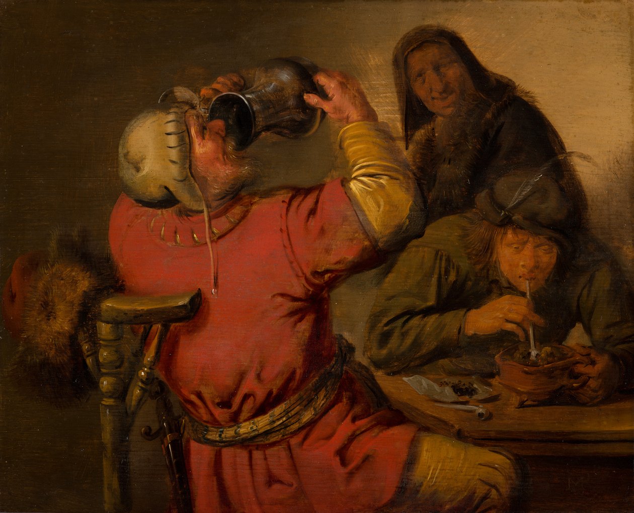 Los cinco sentidos: Gusto, 1637 de Jan Miense Molenaer