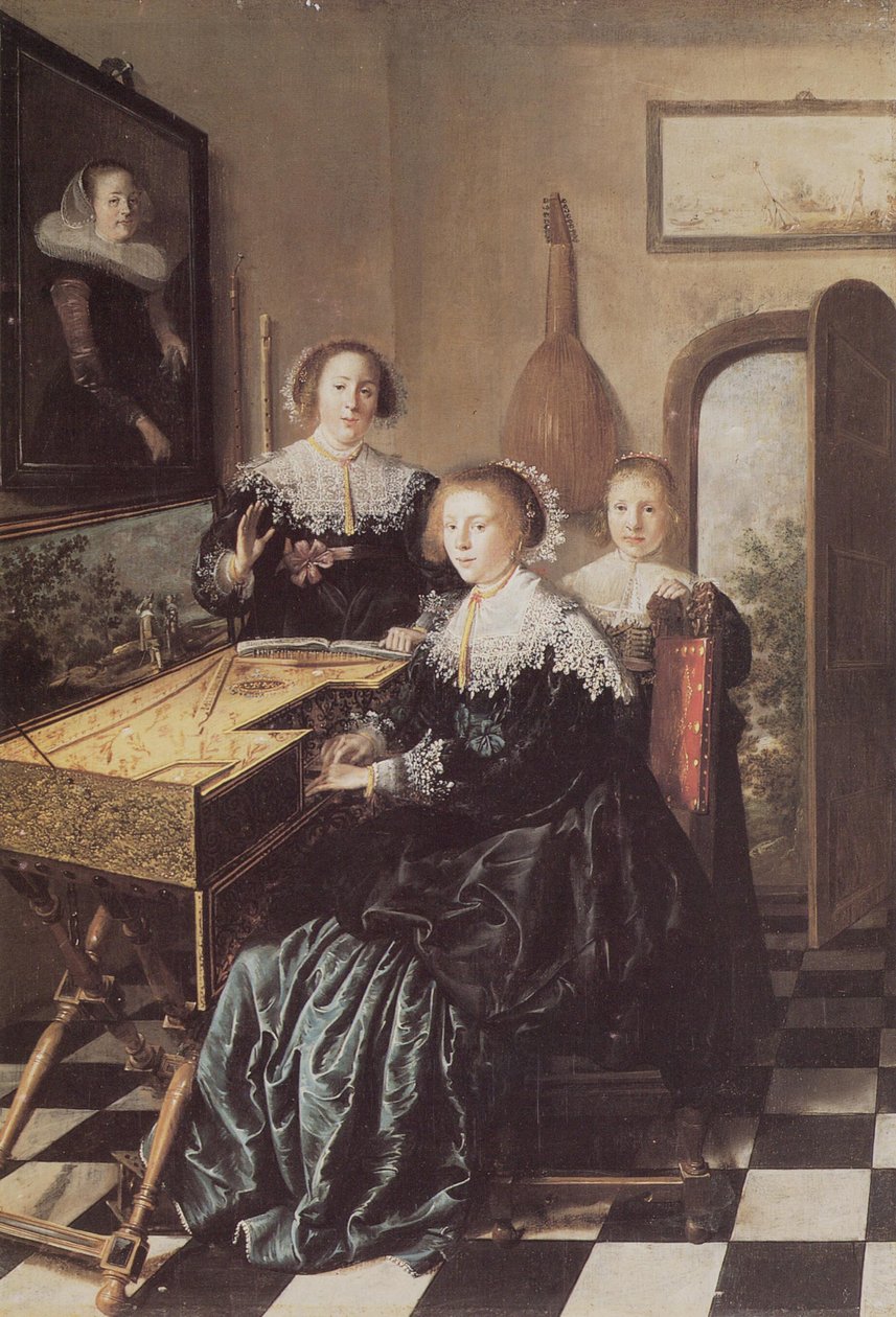 Tres mujeres en un virginal de Jan Miense Molenaer