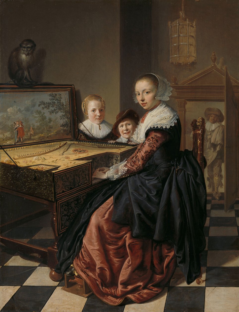 Mujer tocando el virginal, 1630-40 de Jan Miense Molenaer