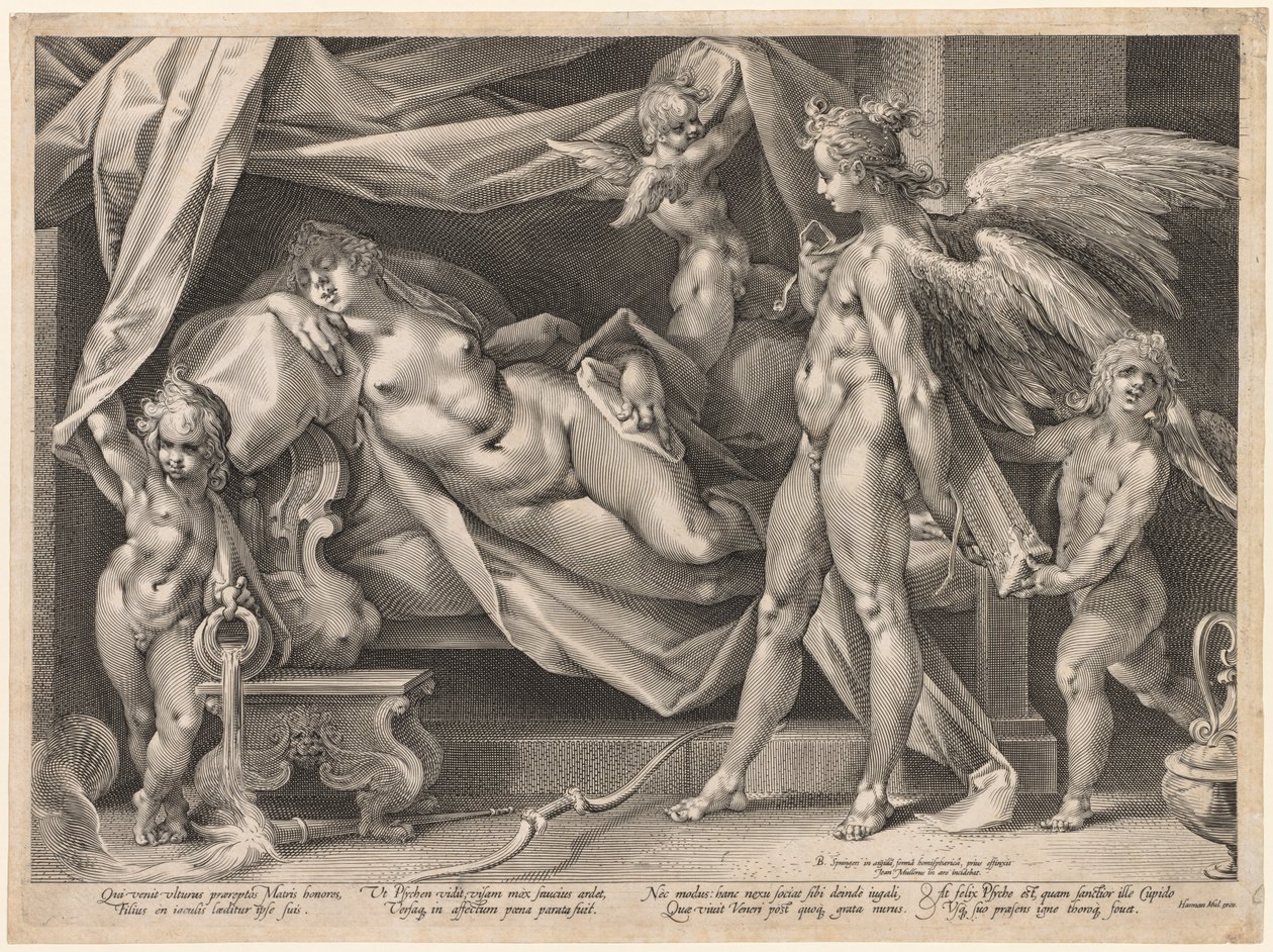 Cupid and Psyche de Jan Muller