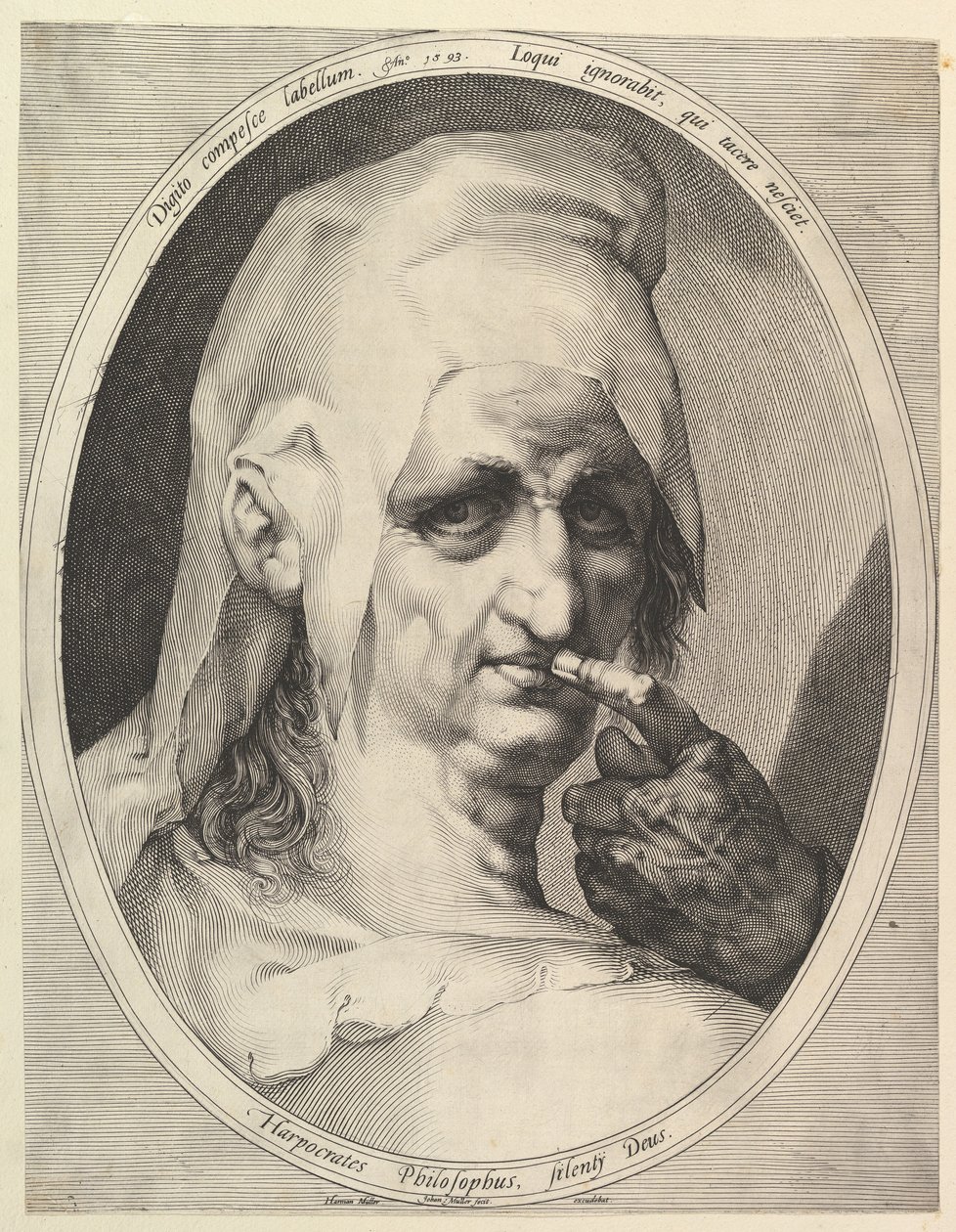 Harpócrates, filósofo de Jan Muller